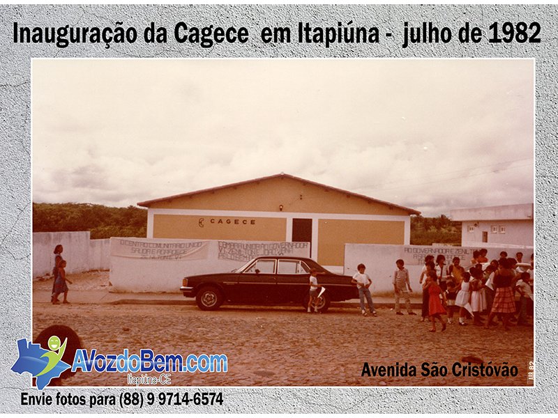 Cagece Avenida São Cristóvão Itapiúna CE 1982