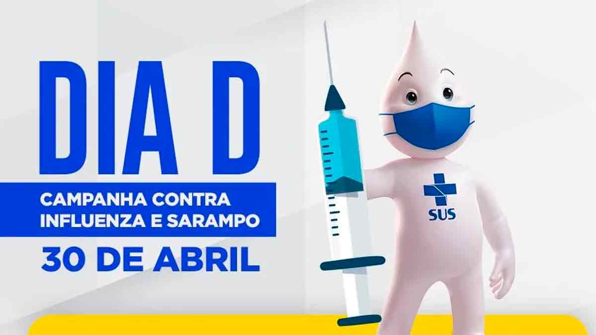 o dia d da campanha de vacincao contra a influeza acontecer aneste sabado