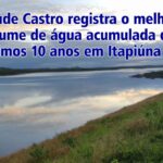 acude castro registra melhor volume de agua acumulada