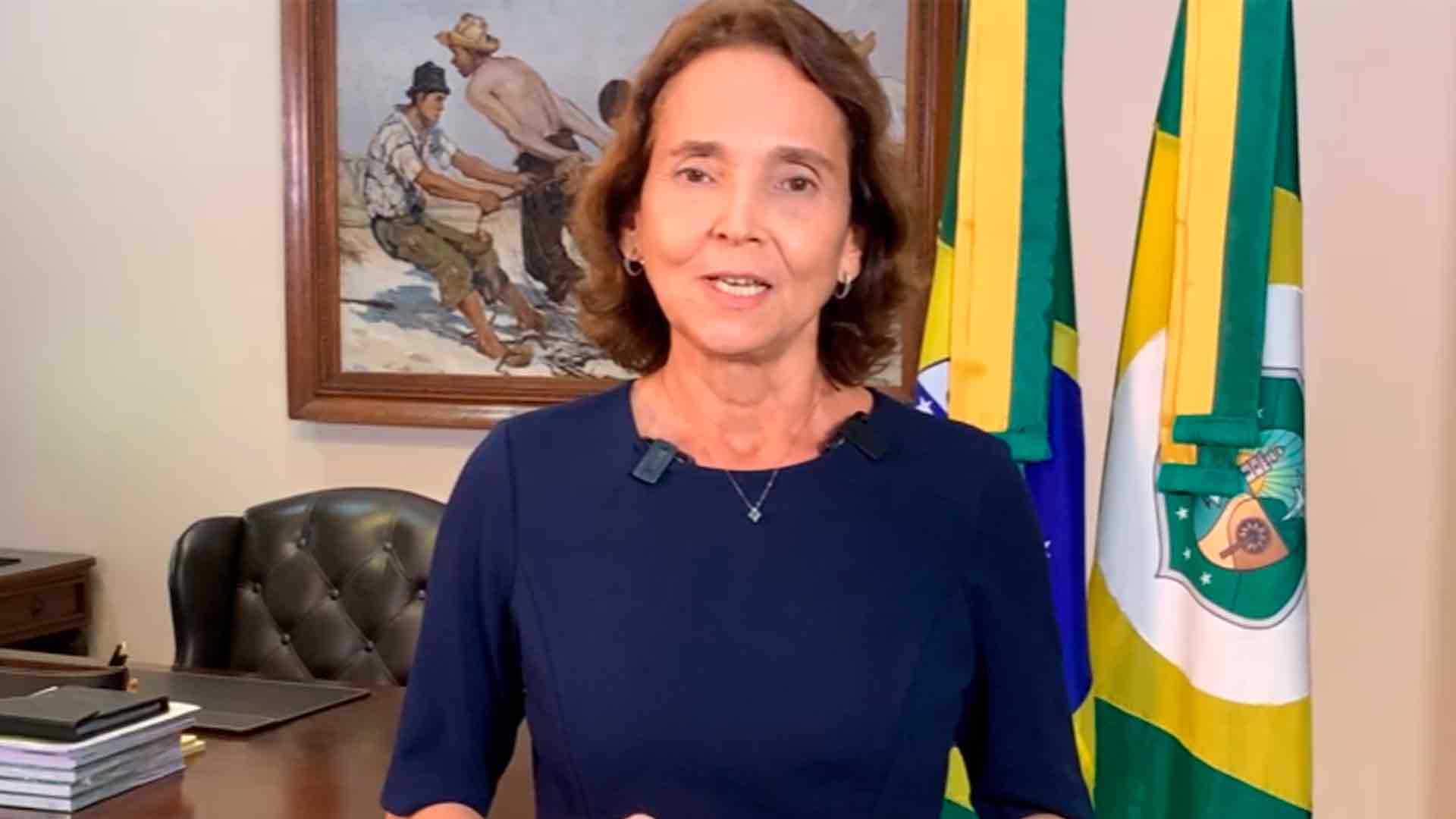 governadora izolda anuncia antecipacao do 13 salario