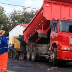 tem inicio pavimentacao asfalta em diversas ruas da sede e distri