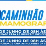 Caminhão da Mamografia estará em Itapiúna nos dias 20 a 21