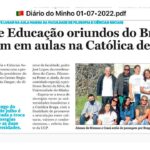 Professora de Itapiúna e colegas são destaque em matéria do jornal Diário do Minho em Portugal