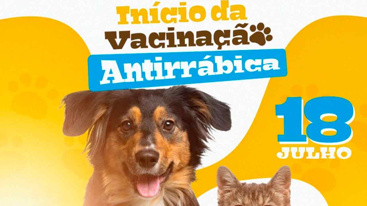 Vacinação antirrábica terá início dia 18 de julho em Itapiúna