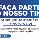 Oportunidade de trabalho na AFAGU em Itapiúna como vendedor em domicílio jornada parcial