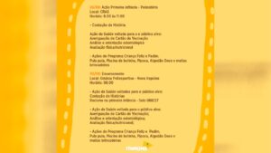 itapiuna semana da primeira infancia