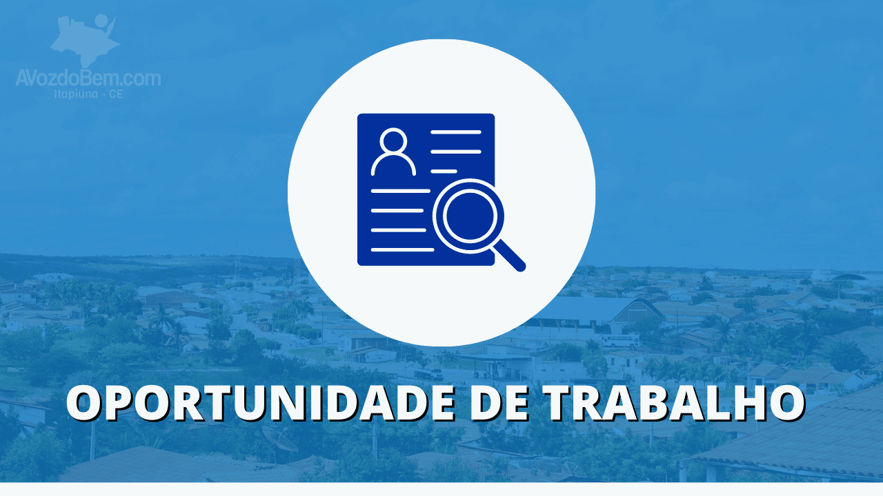 oportunidade de trabalho