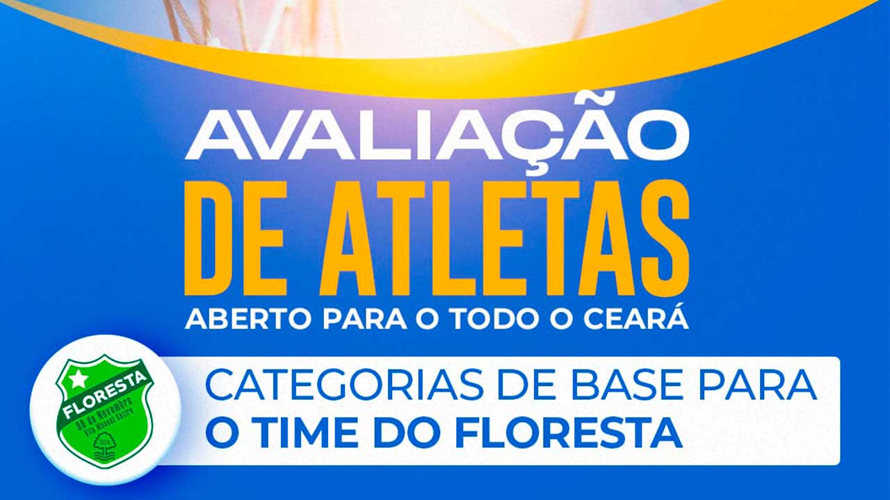 Secretaria de Esporte de Itapiúna realizará avaliação de atletas para categorias de base para o time do Floresta