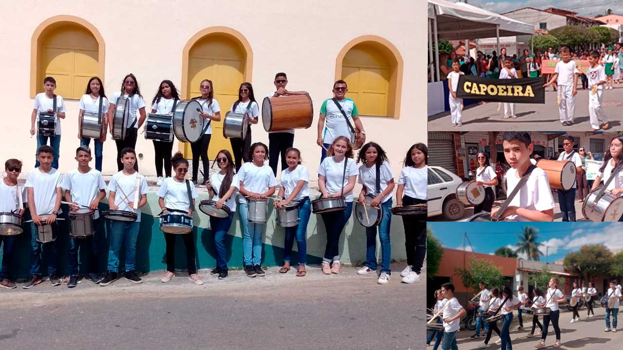 Acate Travessia, unidade colaboradora da ONG CEACRI, participa de desfile cívico em Ibaretama