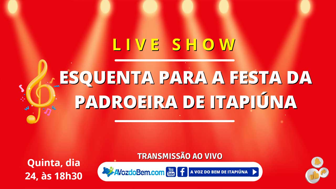 live show esquenta para a festa da padroeira de itapiúna