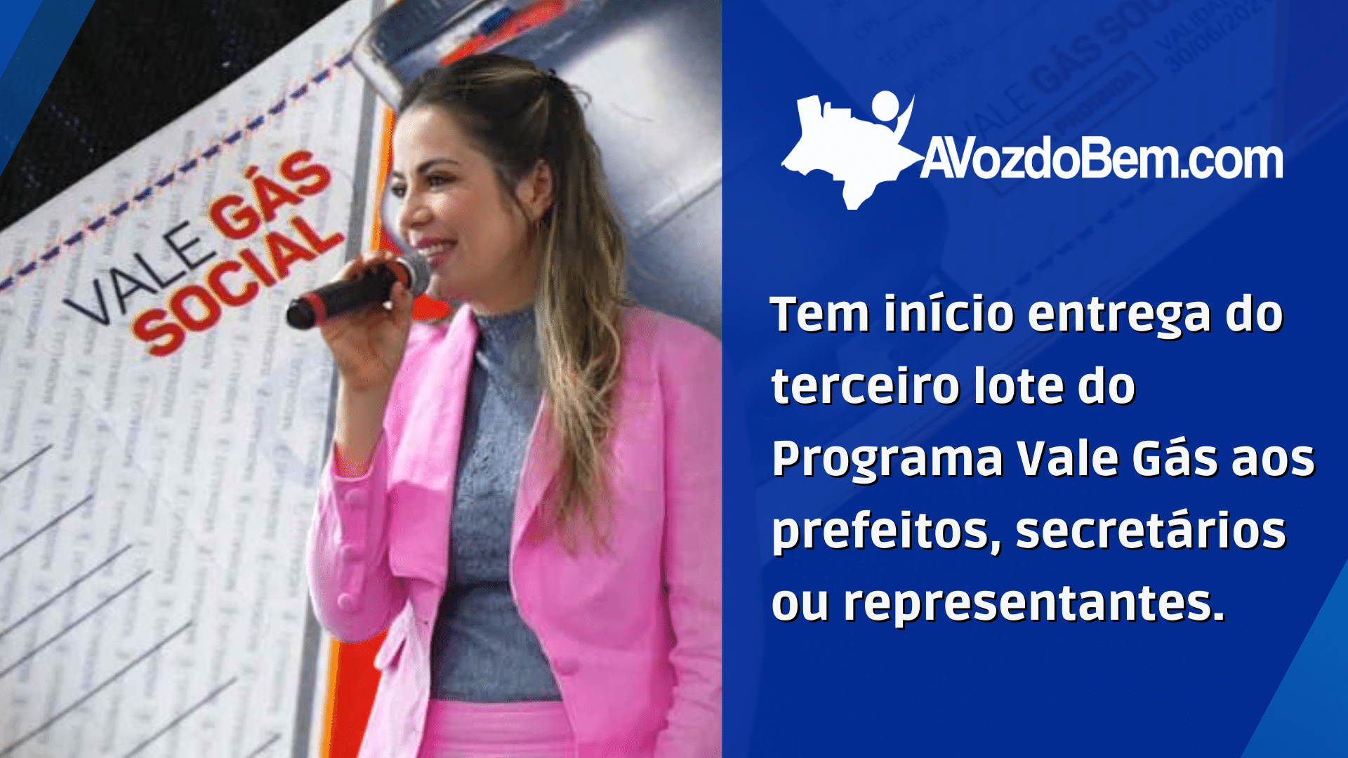 tem início entrega do terceiro lote do programa vale gás aos prefeitos, secretários ou representantesg