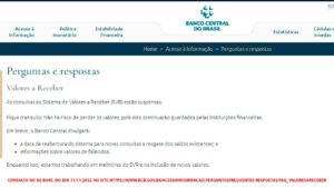 verdade ou fake news link para consulta de valores esquecidos que circula em grupos de whatsapp