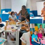 contação de histórias e oficinas manuais marcam reunião de planejamento do centro de apoio à criança