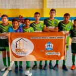 equipes sub 11 do paf e sub 13 do pacc, projetos colaboradores do ceacri, jogam na i copa de base de futsal de itapiúna