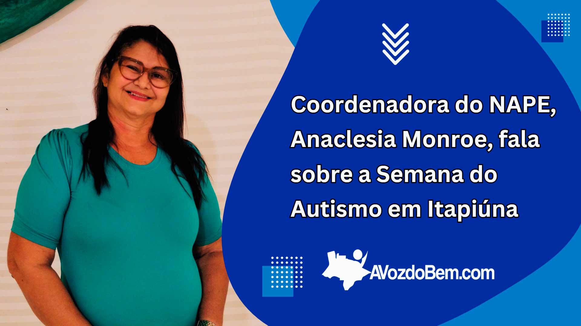 coordenadora do nape, anaclesia monroe, fala sobre a semana do autismo