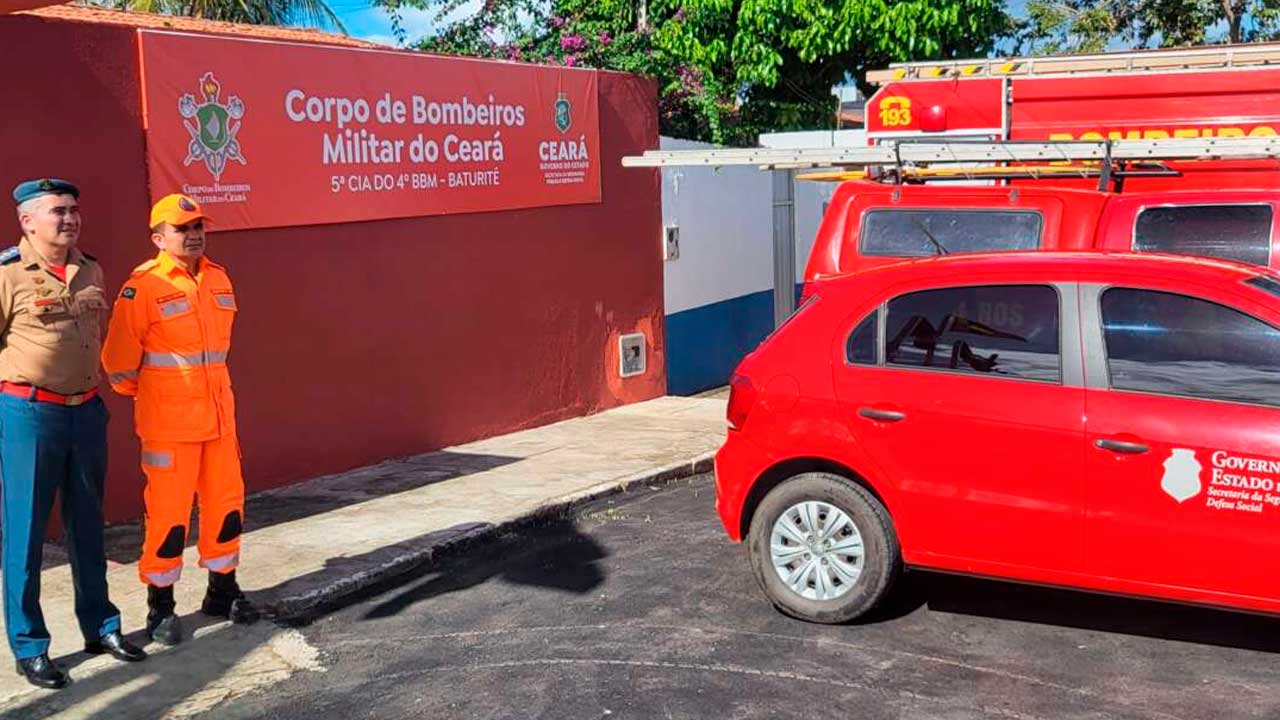 Nova sede da 5ª Companhia do 4º Batalhão de Bombeiros Militares é inaugurada em Baturité para atender os 13 municípios do Maciço