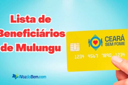 Veja a lisa de 123 famílias de Mulungu beneficiadas com o Cartão Ceará Sem Fome