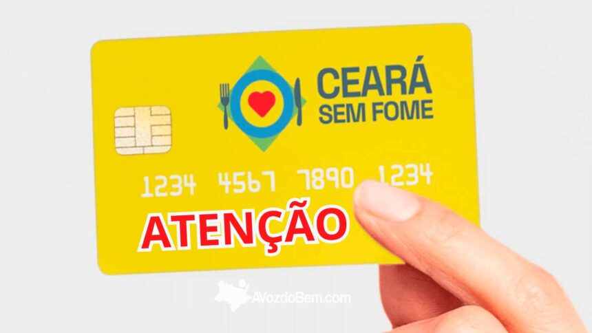 Divulgado o novo cronograma de entrega do Cartão Ceará Sem Fome para quem ainda não fez a retirada em Fortaleza