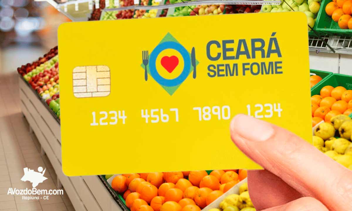 Governo do Ceará informada data de liberação da segunda parcela de R$ 300 do Cartão Ceará Sem Fome