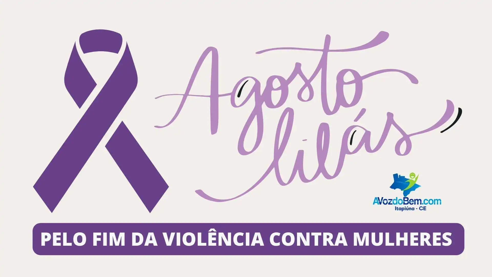Itapiúna divulga programação da campanha agosto lilás 2023