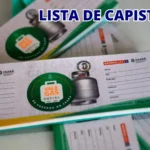 Lista de beneficiários de Capistrano com tíquetes do Programa Vale Gás Social