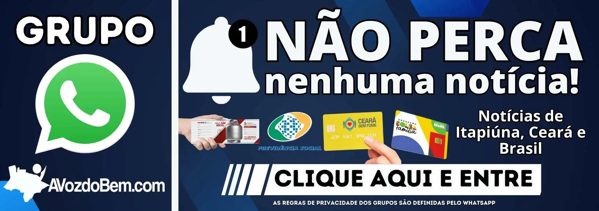 Notícias sobre Bolsa Família, Vale Gás Social, INSS, Auxílio Gás, Ceará Sem Fome e Itapiúna