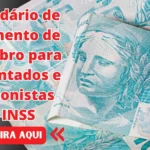 Calendário de pagamento de setembro para aposentados e pensionistas do INSS