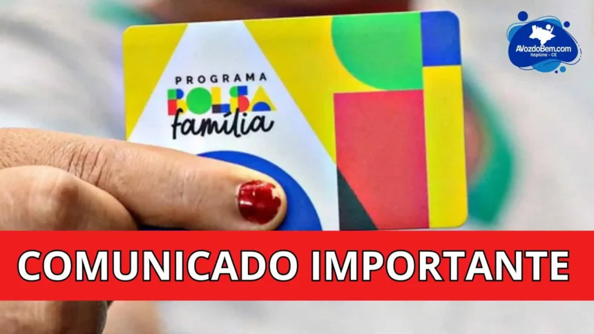 SETAS de Itapiúna divulga relação das famílias beneficiadas do Bolsa Família que devem comparecer ao CRAS