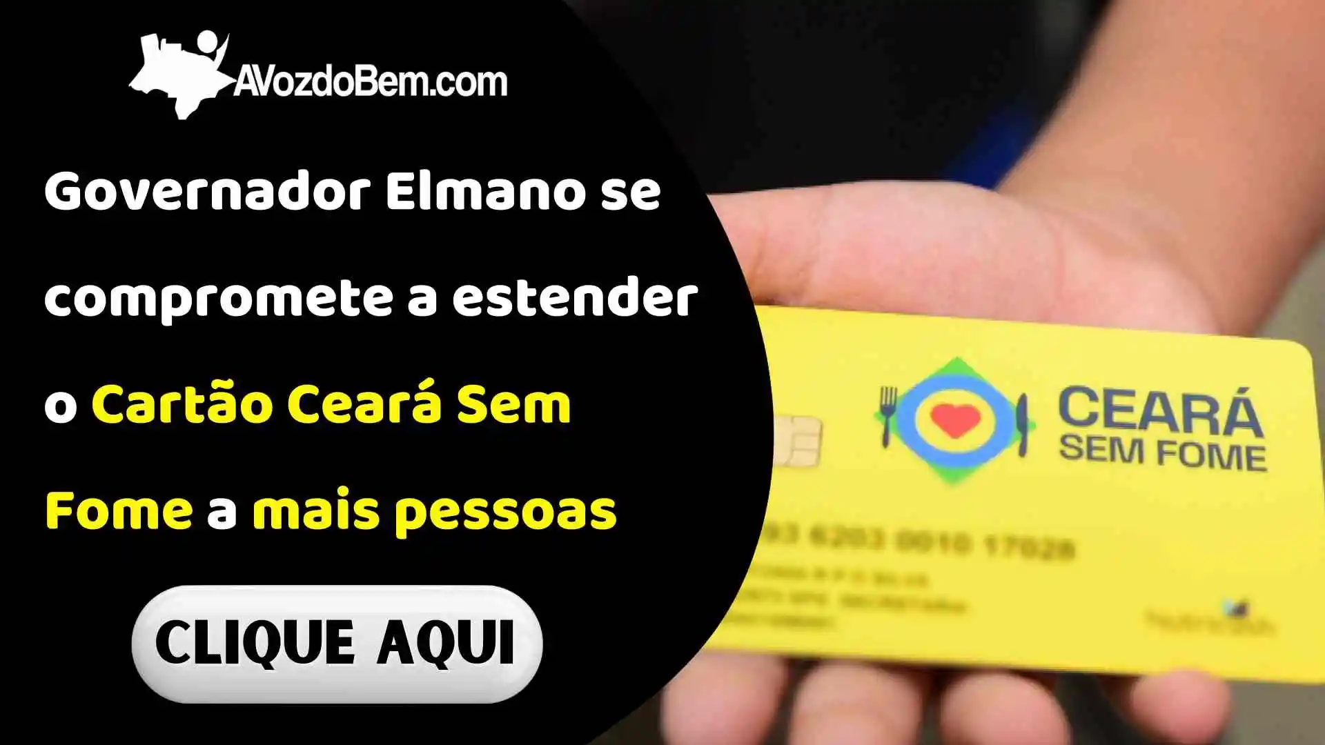 Governador Elmano se compromete a estender o Cartão Ceará Sem Fome a mais pessoas