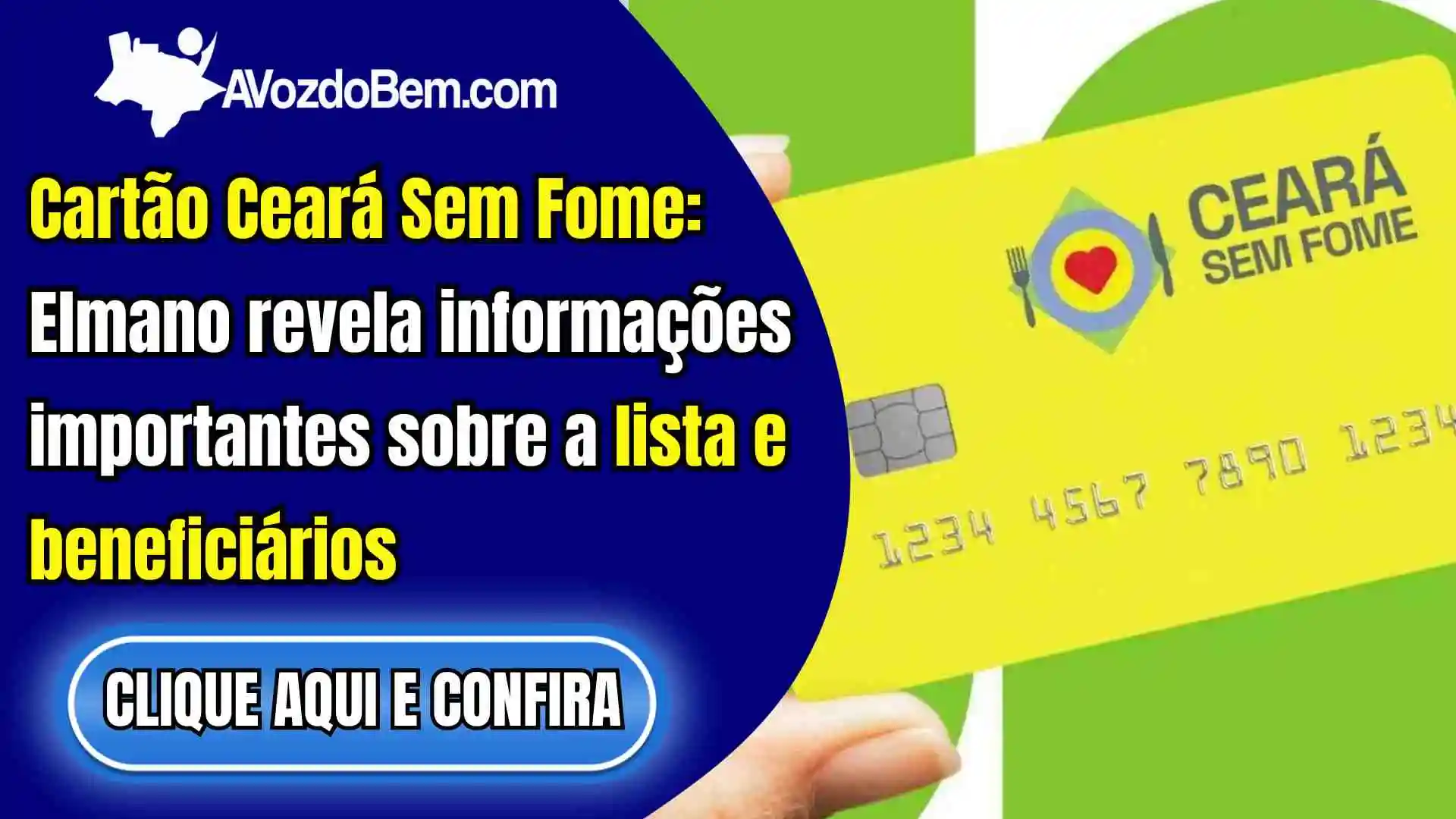 Ceará Sem Fome: Elmano fala sobre a lista e beneficiários