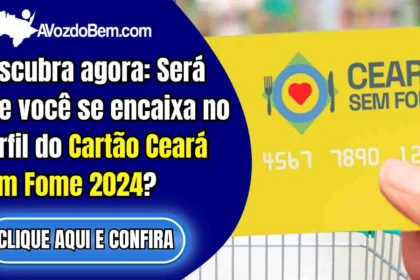 Você se encaixa no perfil do Cartão Ceará Sem Fome 2024?
