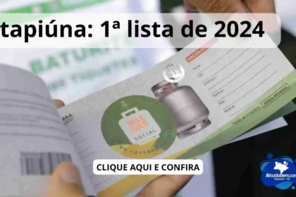 SETAS de Itapiúna 1ª lista do Vale Gás Social de 2024