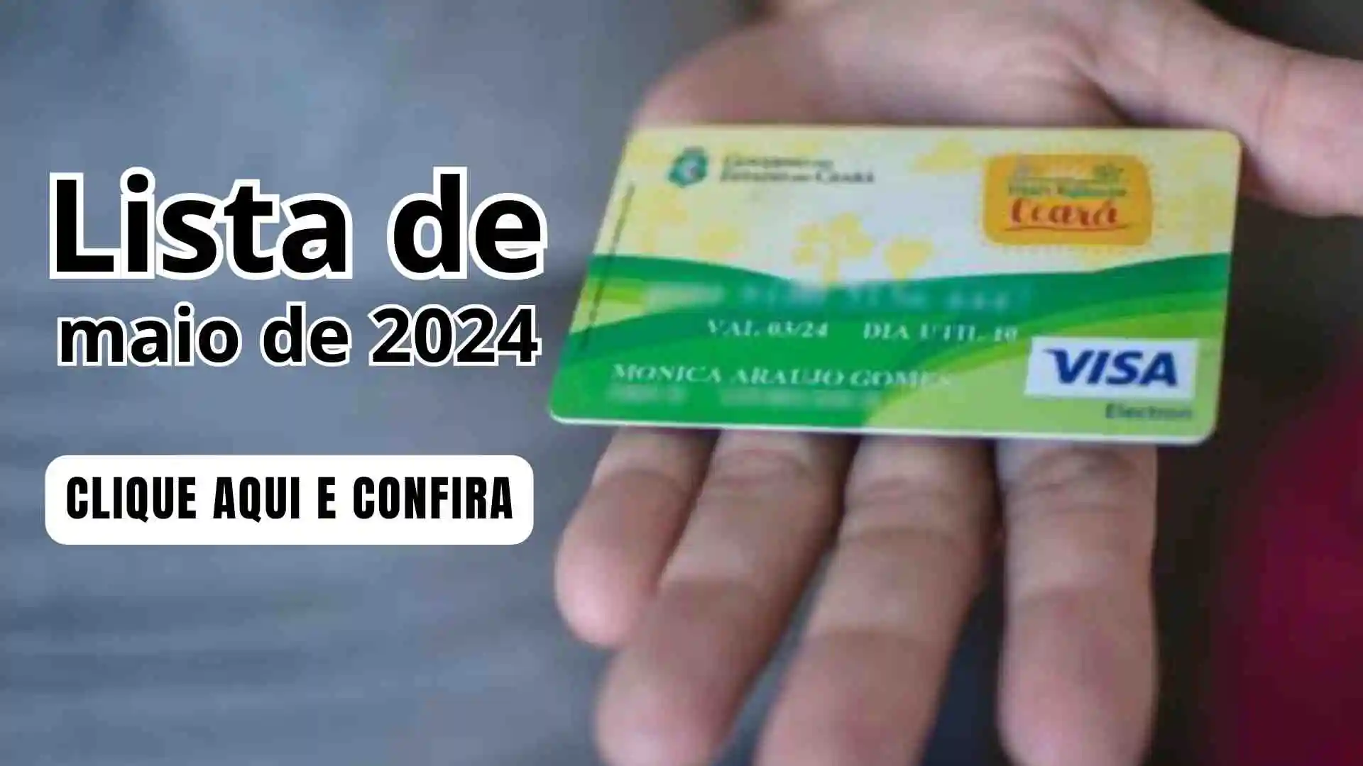 Cartão Mais Infância Ceará: Pagamento e lista de maio de 2024
