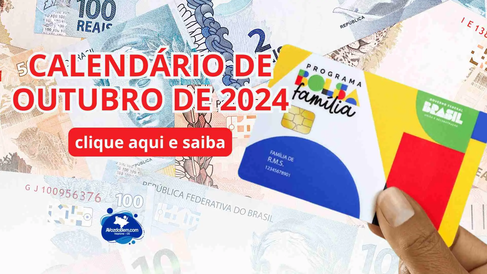 Calendário de pagamentos do Bolsa Família para outubro de 2024