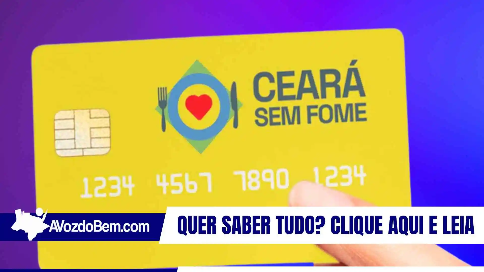 Governo do Ceará realizará nova entrega de cartões Ceará Sem Fome em Fortaleza