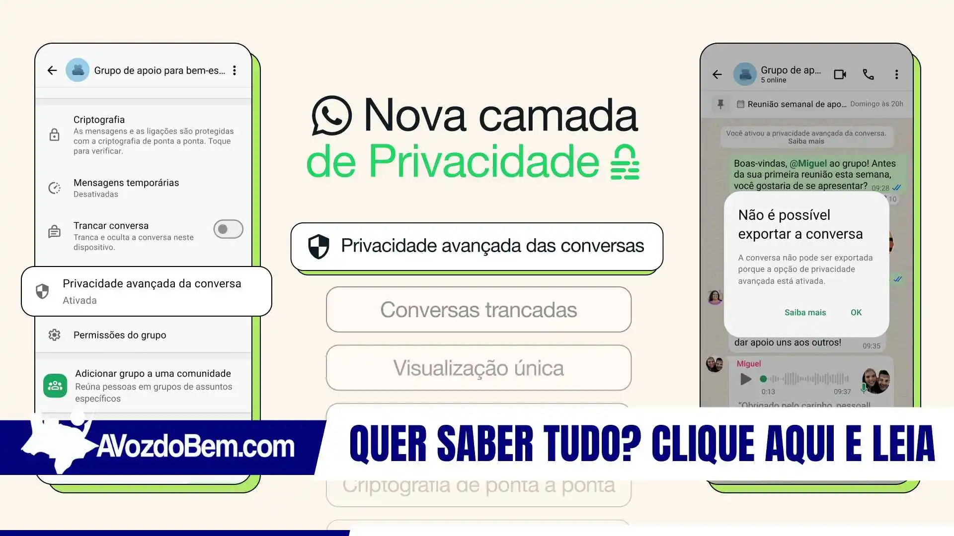 WhatsApp lança proteção contra vazamentos; descubra como ativar