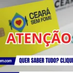 Cartão Ceará Sem Fome pode ser retirado na sede da SPS em Fortaleza
