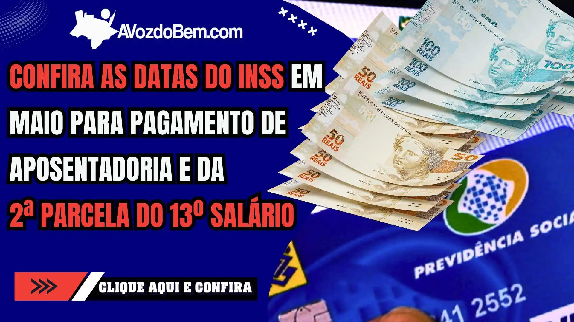 Confira as datas do INSS em maio para pagamento de aposentadoria e da 2ª parcela do 13º salário