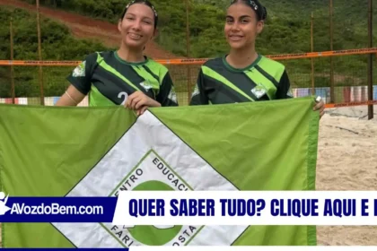 Giovanna e Beatriz, alunas do Centro Educacional Farias Costa, são campeãs regionais e vão representar Itapiúna na etapa macro dos Jogos Escolares do Ceará