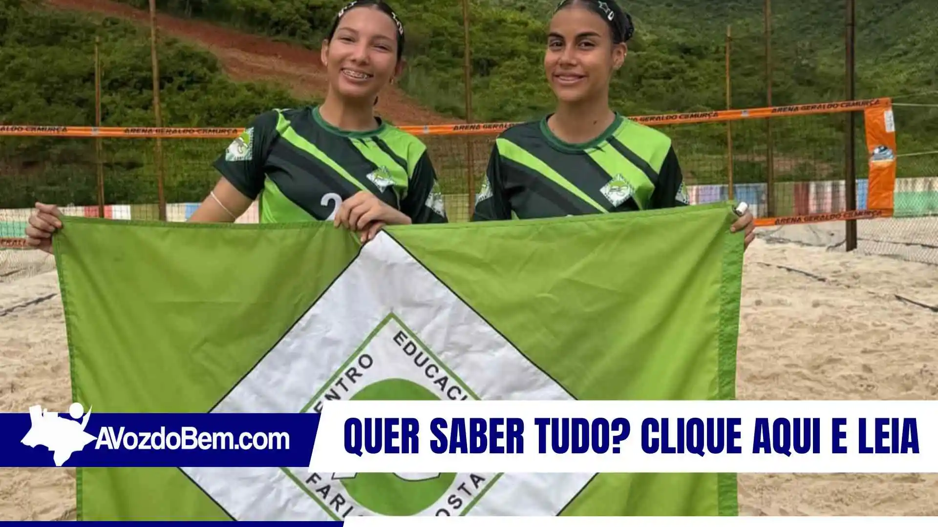Giovanna e Beatriz, alunas do Centro Educacional Farias Costa, são campeãs regionais e vão representar Itapiúna na etapa macro dos Jogos Escolares do Ceará