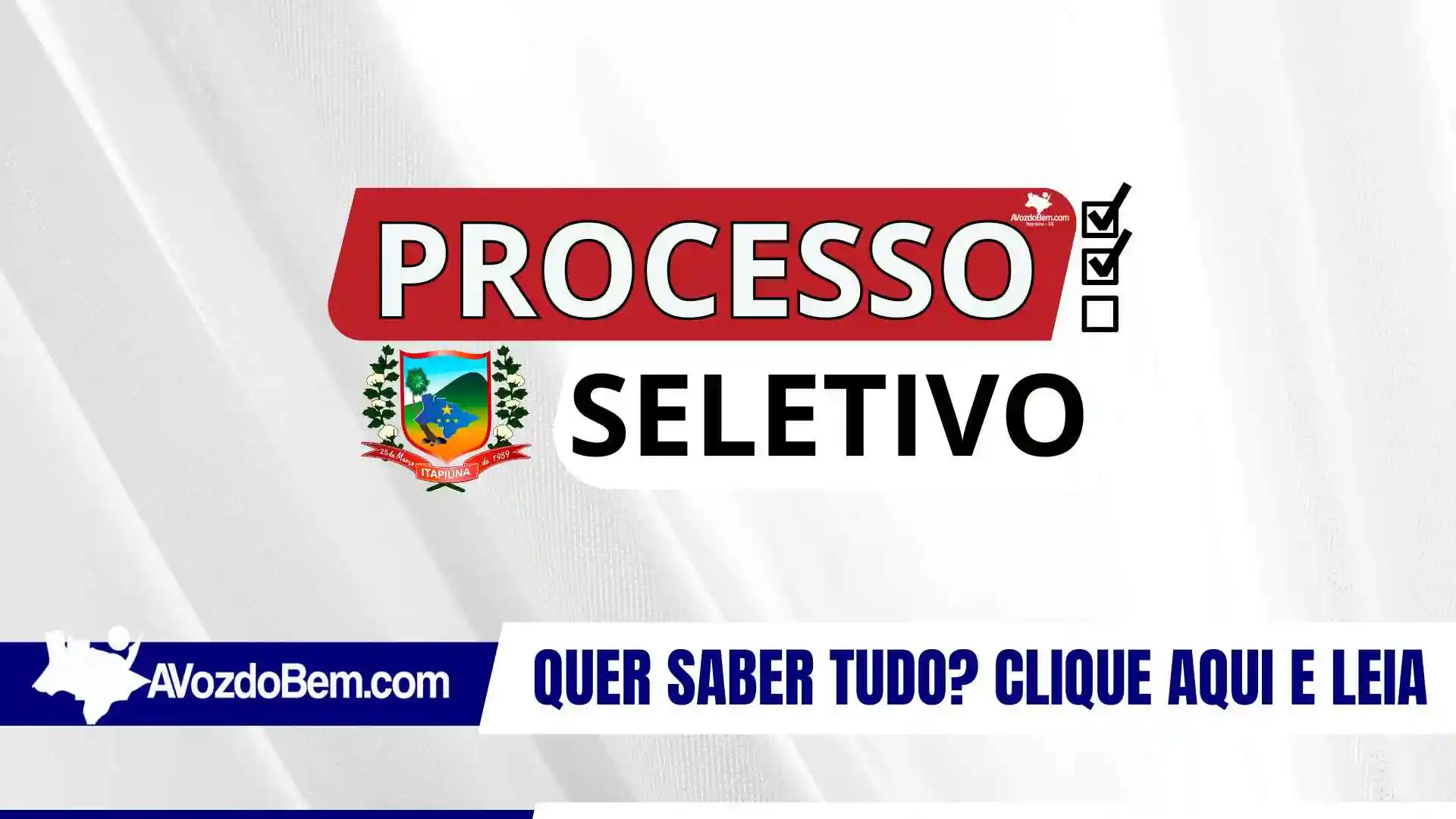 Processo Seletivo da Prefeitura de Itapiúna