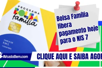 Bolsa Família libera pagamento hoje para o NIS 7