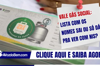 Vale Gás Social: lista com os nomes sai ou só dá pra ver com NIS?