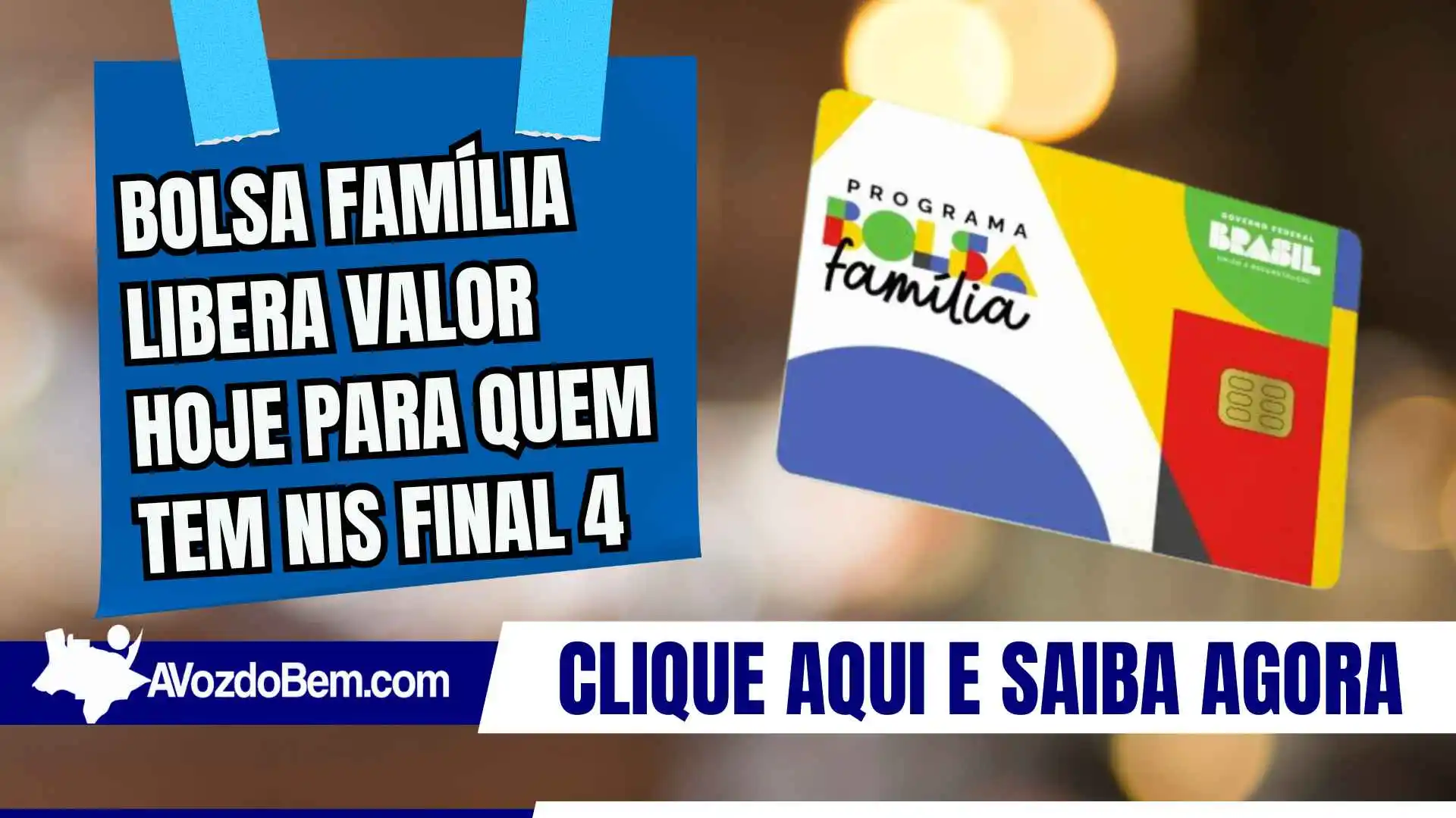 Bolsa Família libera valor hoje para quem tem NIS final 4