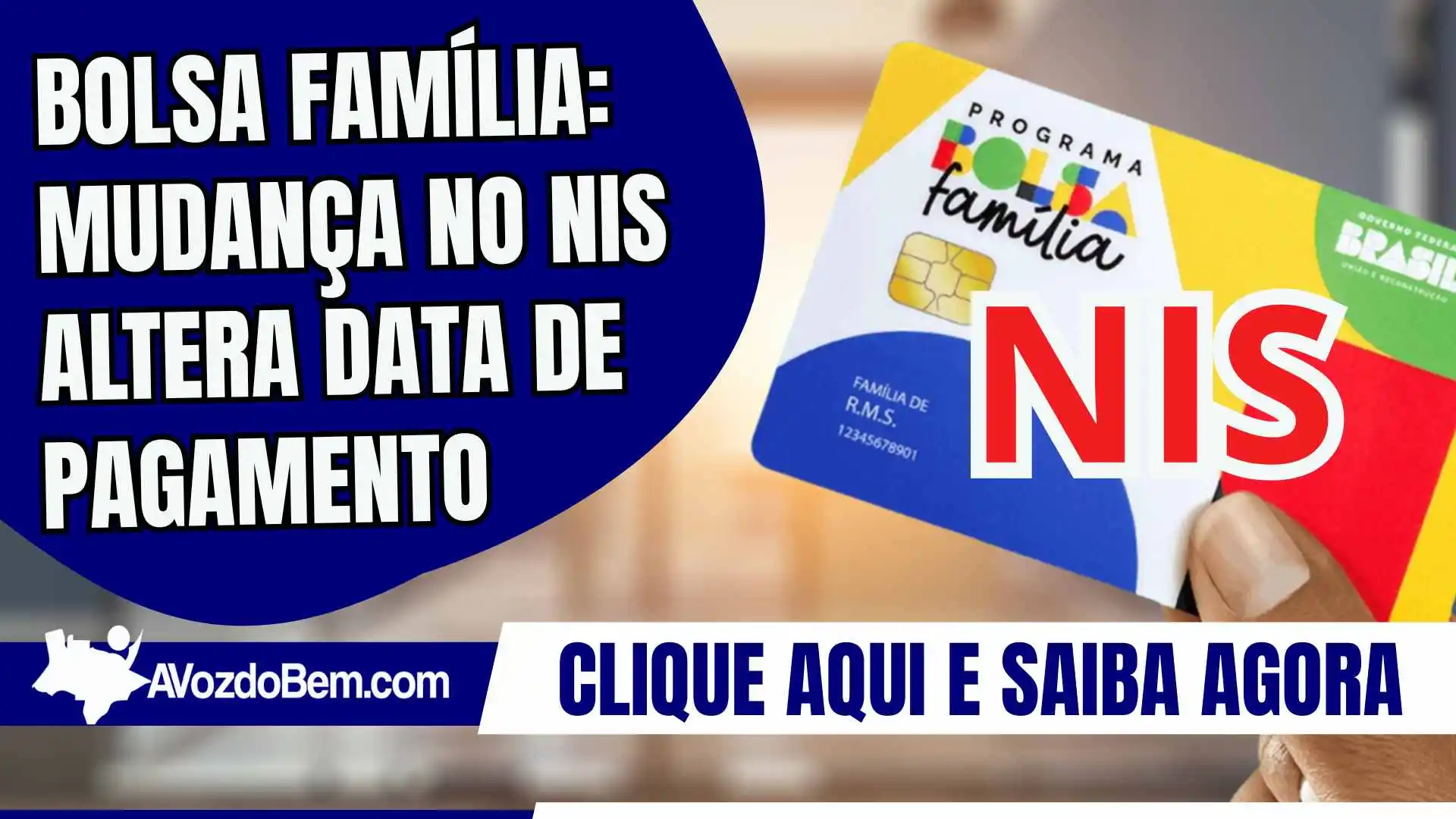 Bolsa Família: mudança no NIS altera data de pagamento