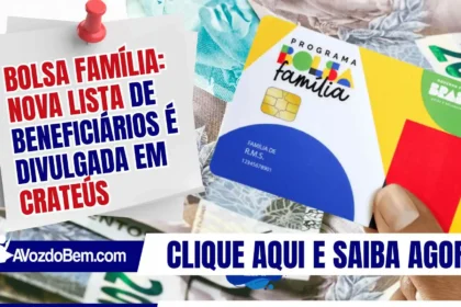 Bolsa Família: nova lista de beneficiários é divulgada em Crateús