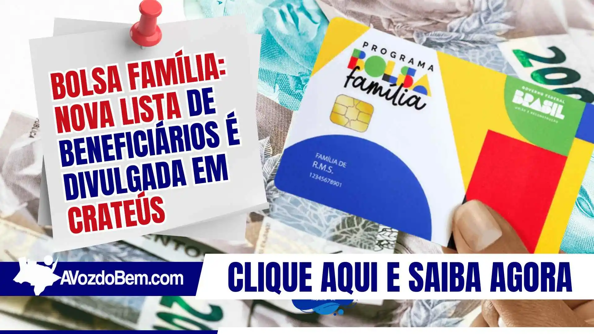 Bolsa Família: nova lista de beneficiários é divulgada em Crateús