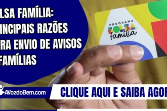 Bolsa Família: principais razões para envio de avisos a famílias