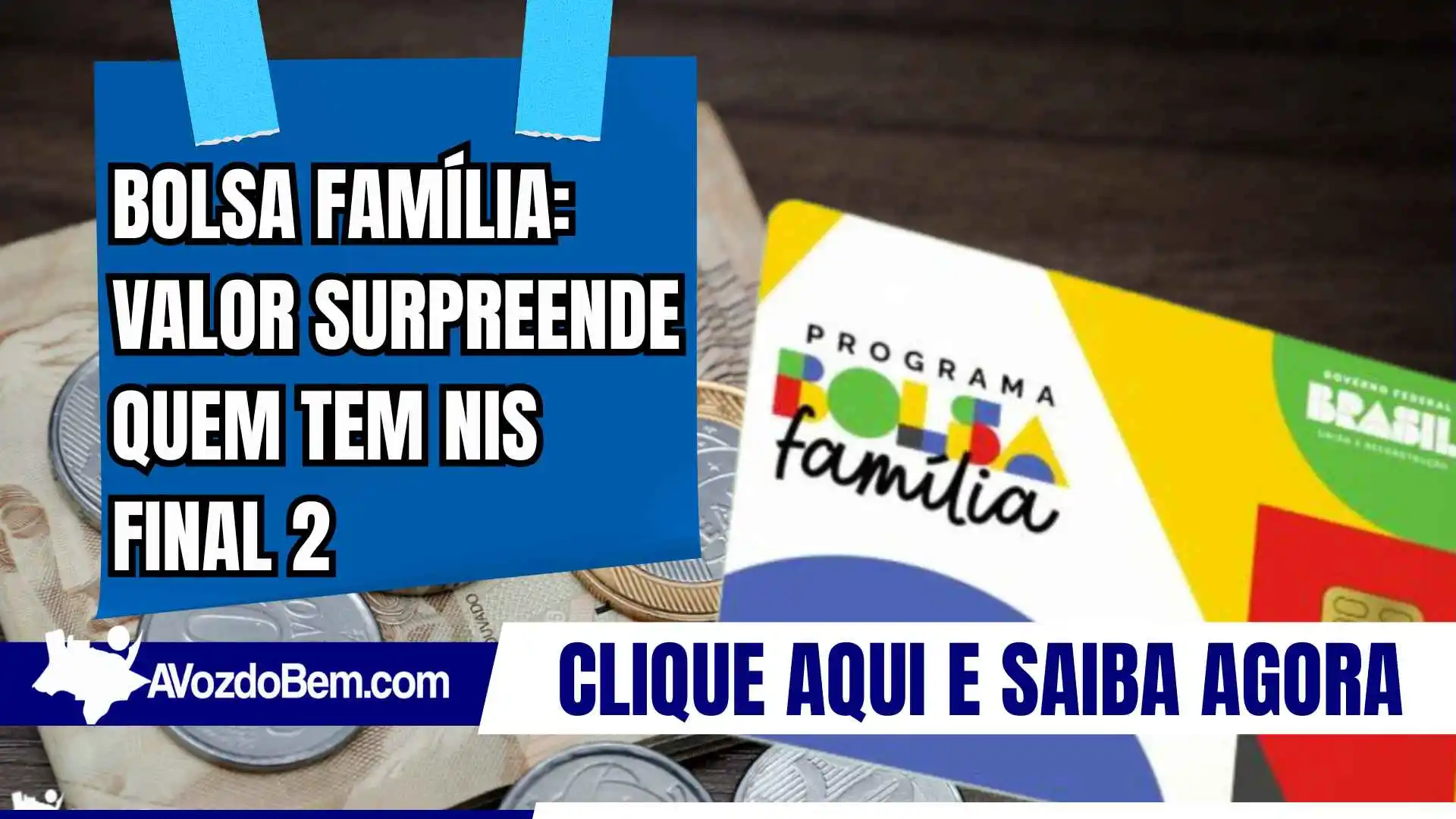 Bolsa Família: valor surpreende quem tem NIS final 2