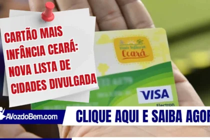Cartão Mais Infância: nova lista de cidades divulgada